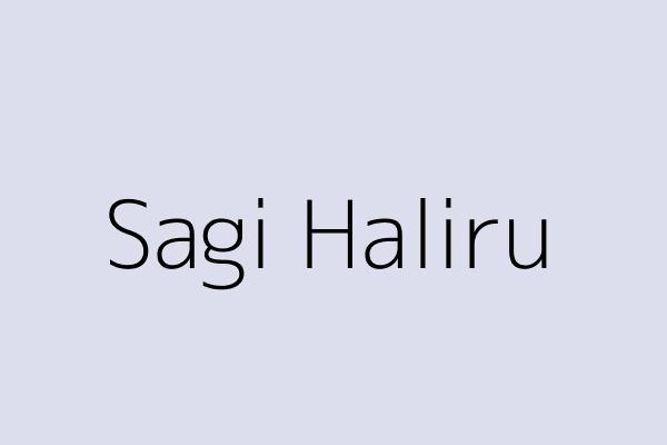 Sagi Haliru